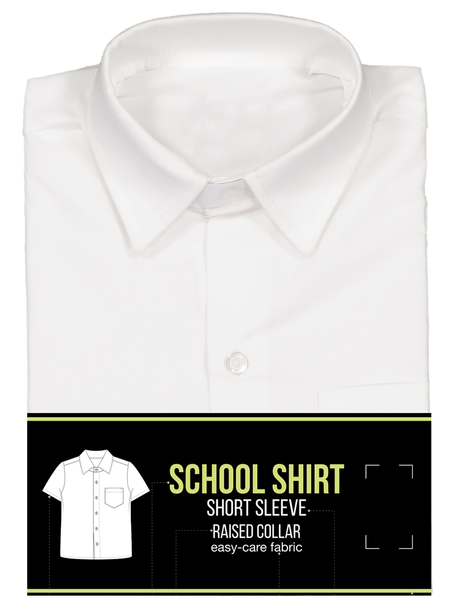 Short Sleeve Primary Raised Collar Shirt
