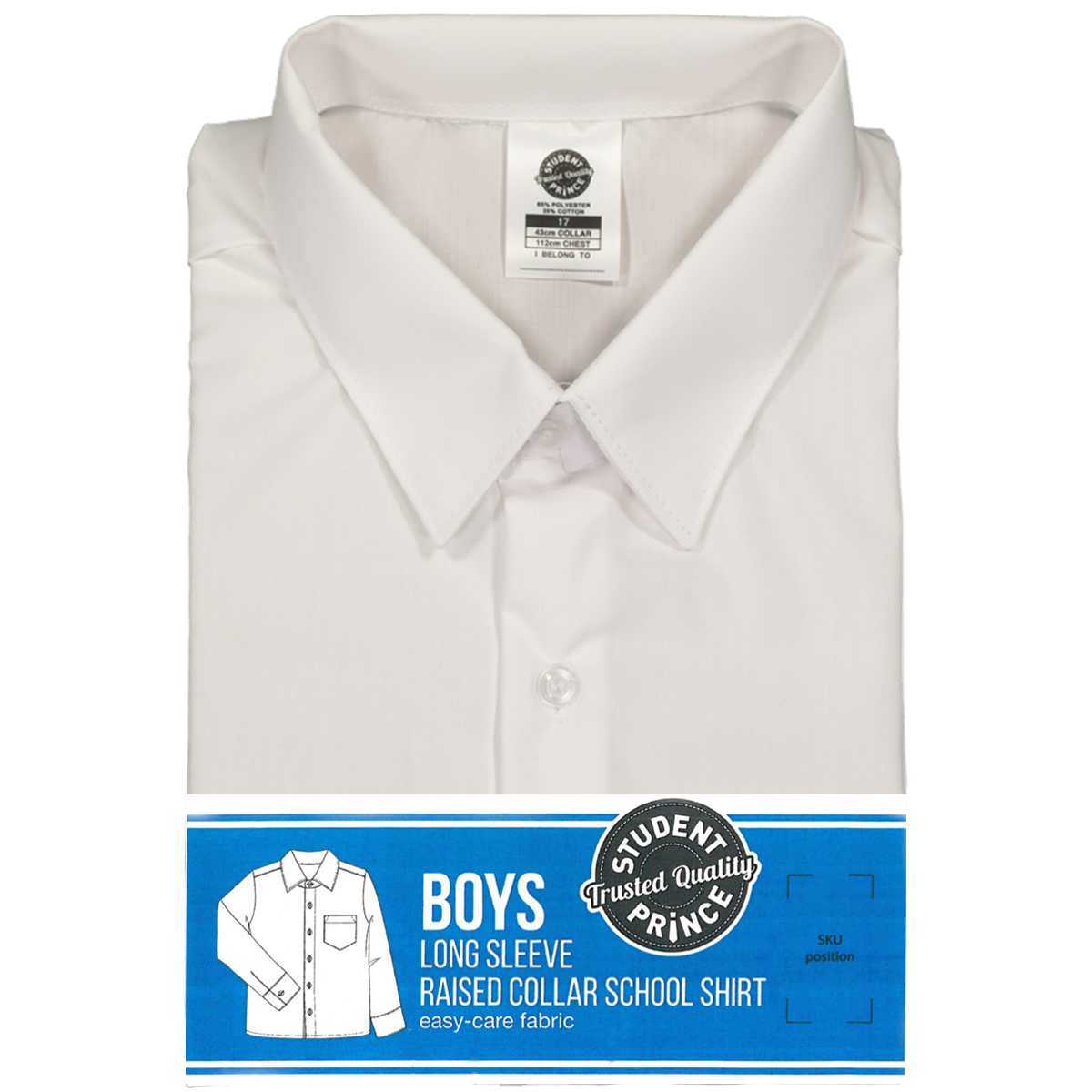 Student Prince Long Sleeve School Shirt