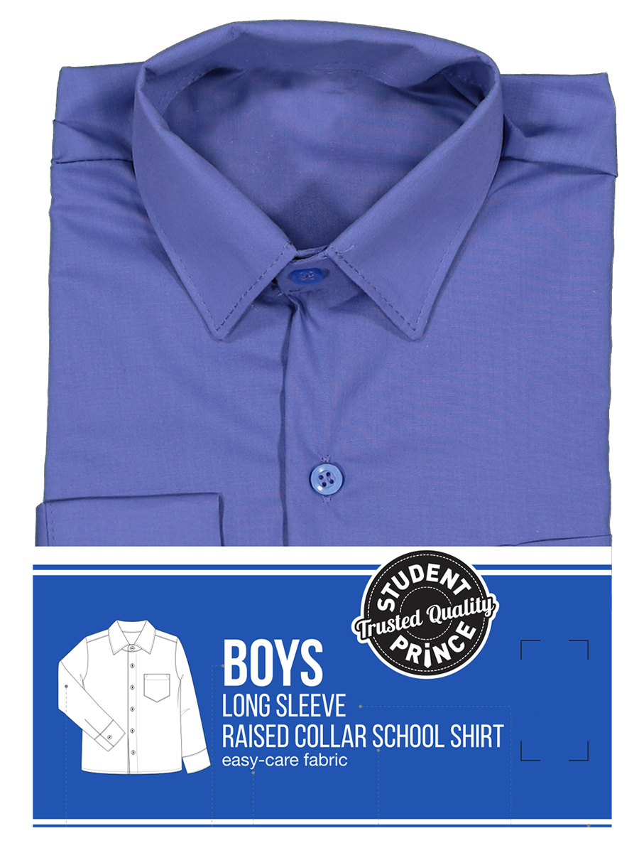 Long Sleeve Primary Raised Collar Shirt