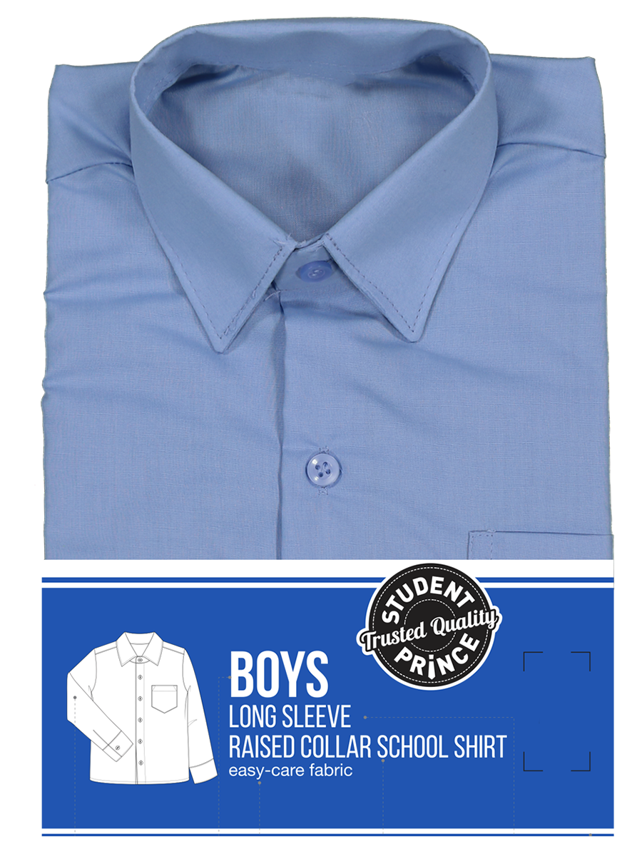 Long Sleeve Primary Raised Collar Shirt