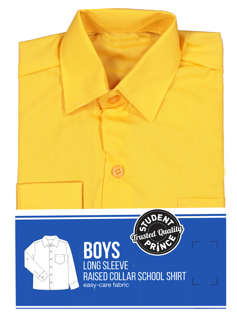 Long Sleeve Primary Raised Collar Shirt