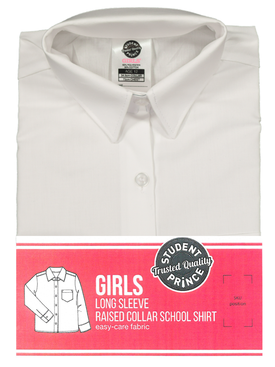 Long Sleeve Primary Raised Collar Shirt