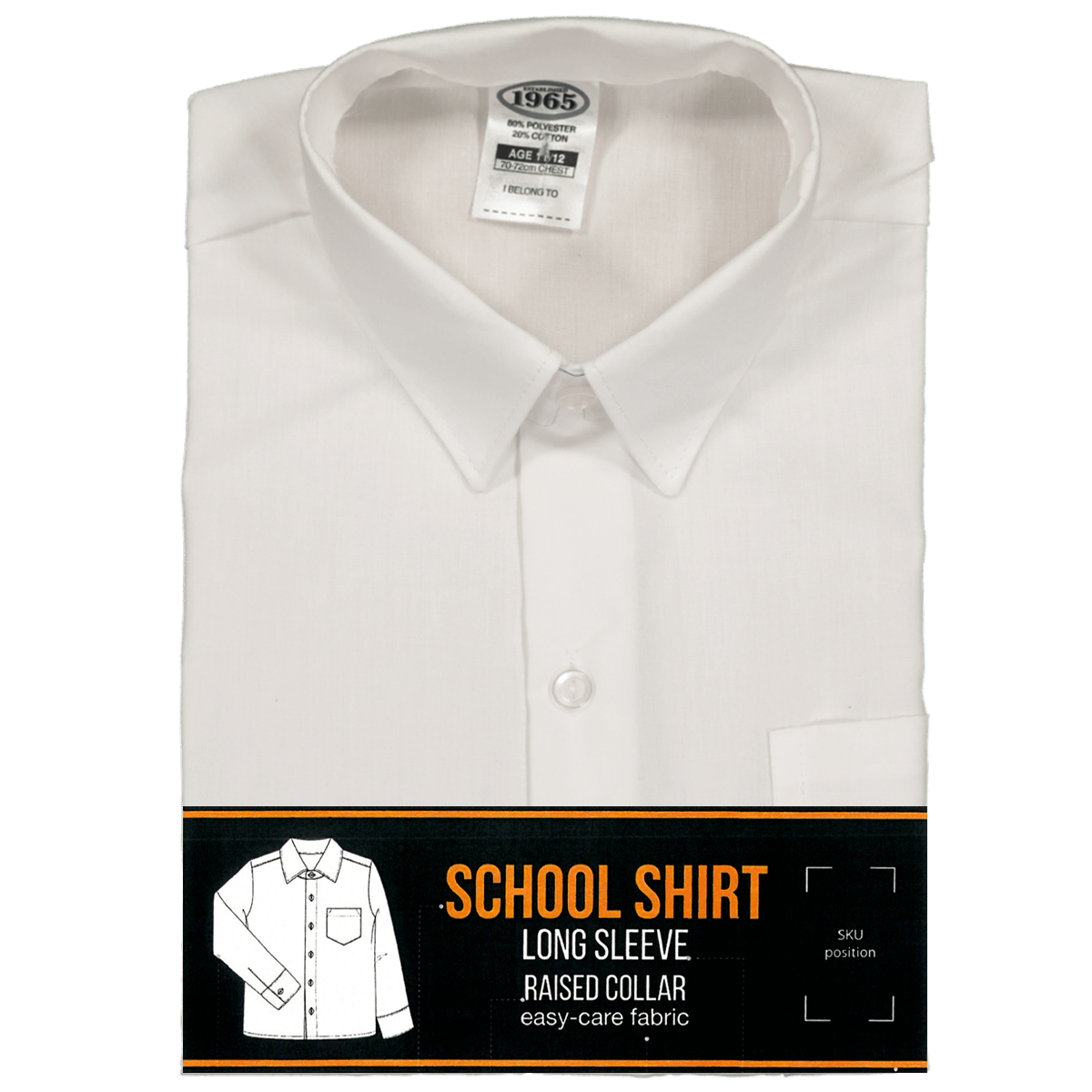 Long Sleeve Primary Raised Collar Shirt