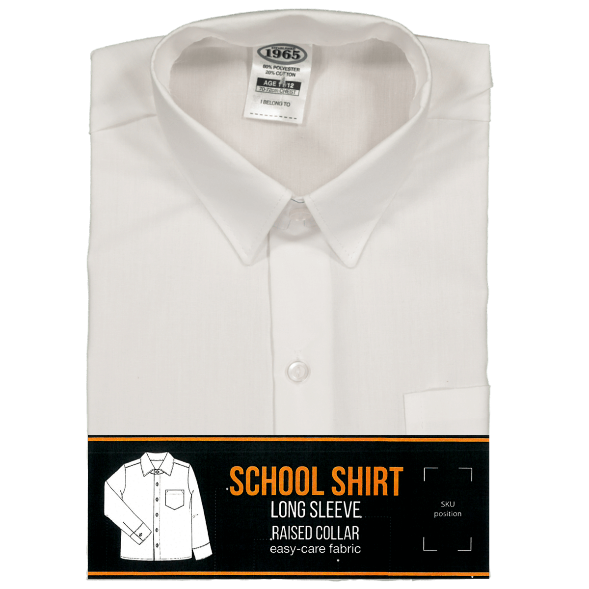 Long Sleeve High Raised Collar Shirt