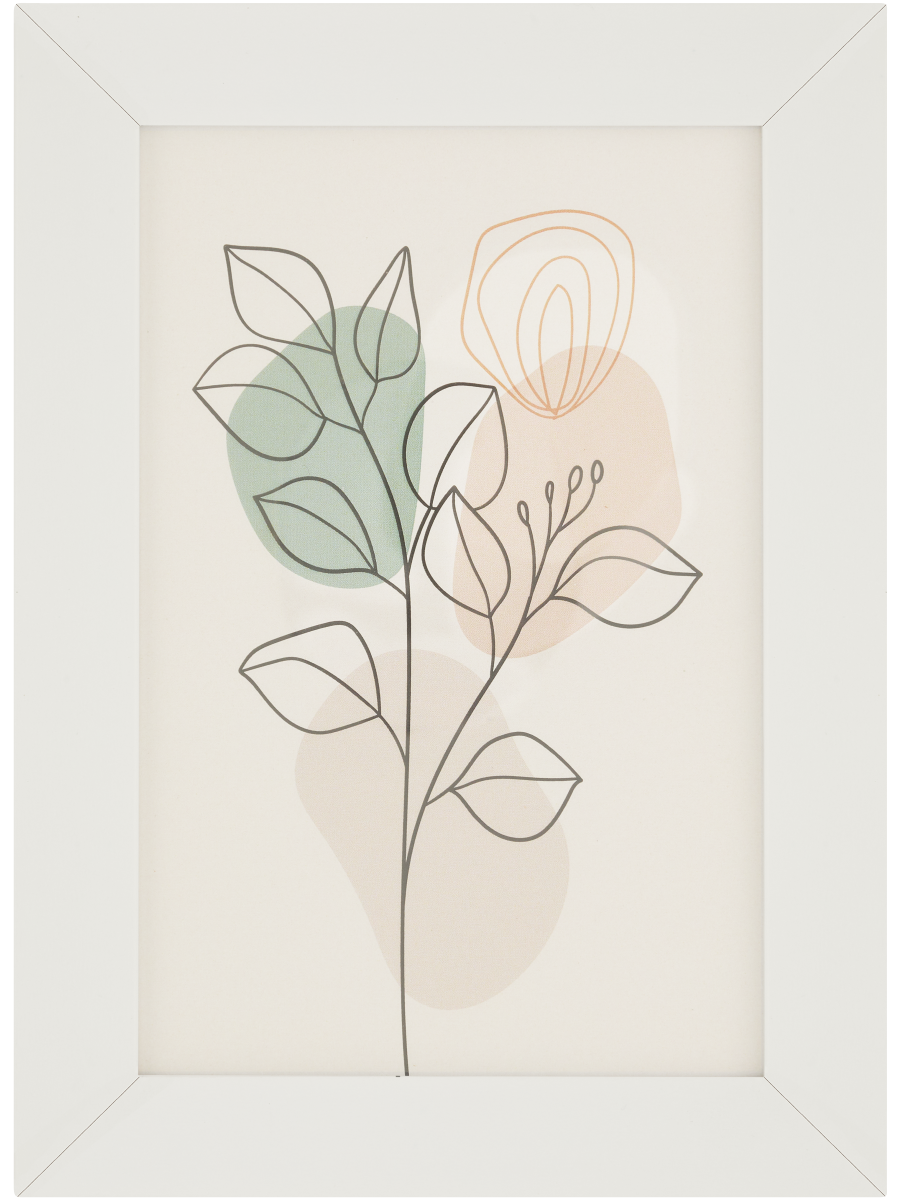 White Entry Frame