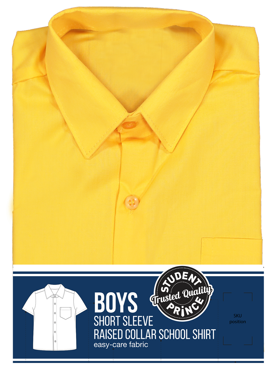 Short Sleeve Primary Raised Collar Shirt