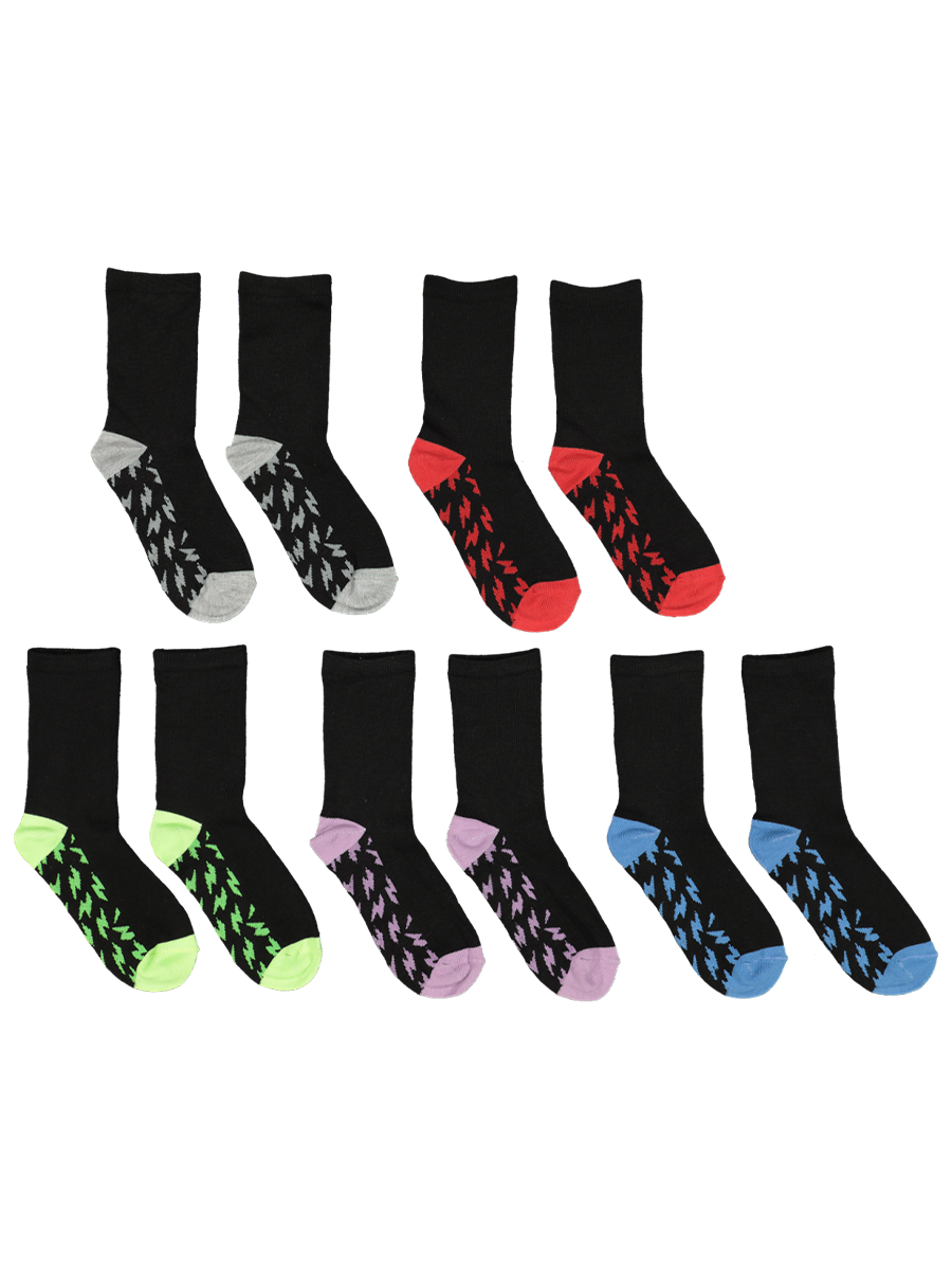 Graphic Crew Socks 5 Pack
