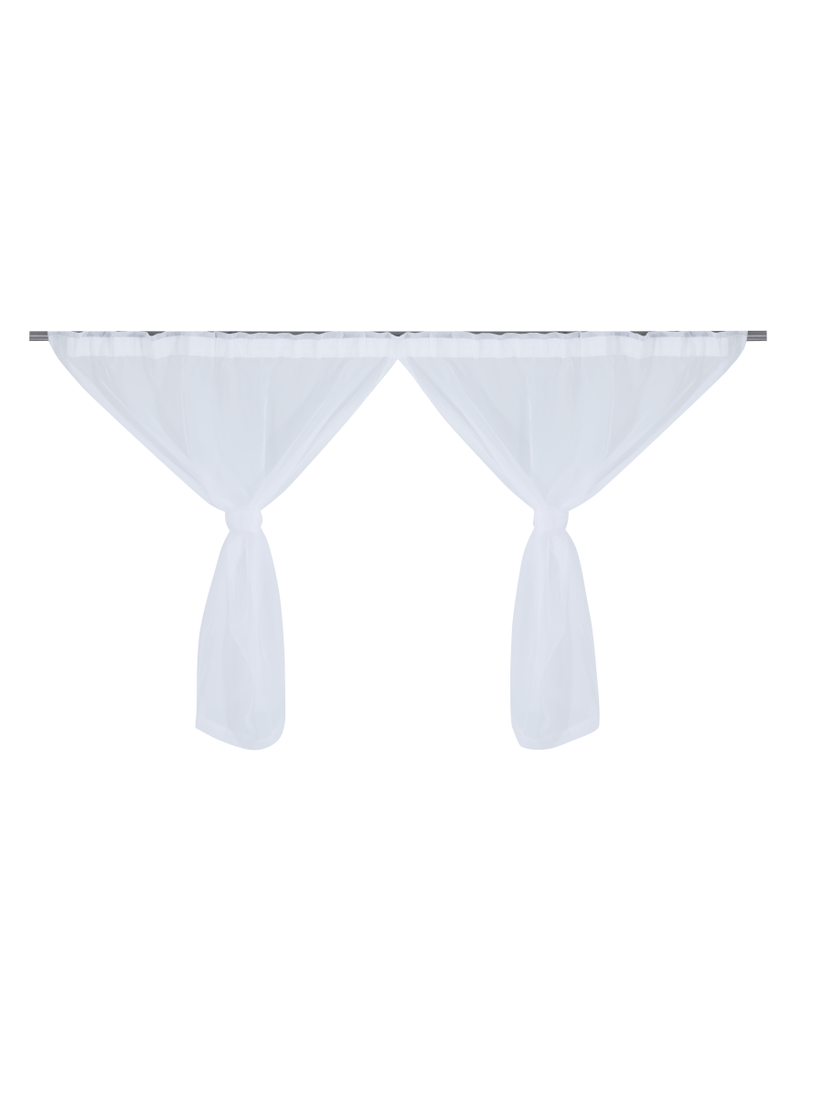 Taped Unlined Sheer Voile Café Set