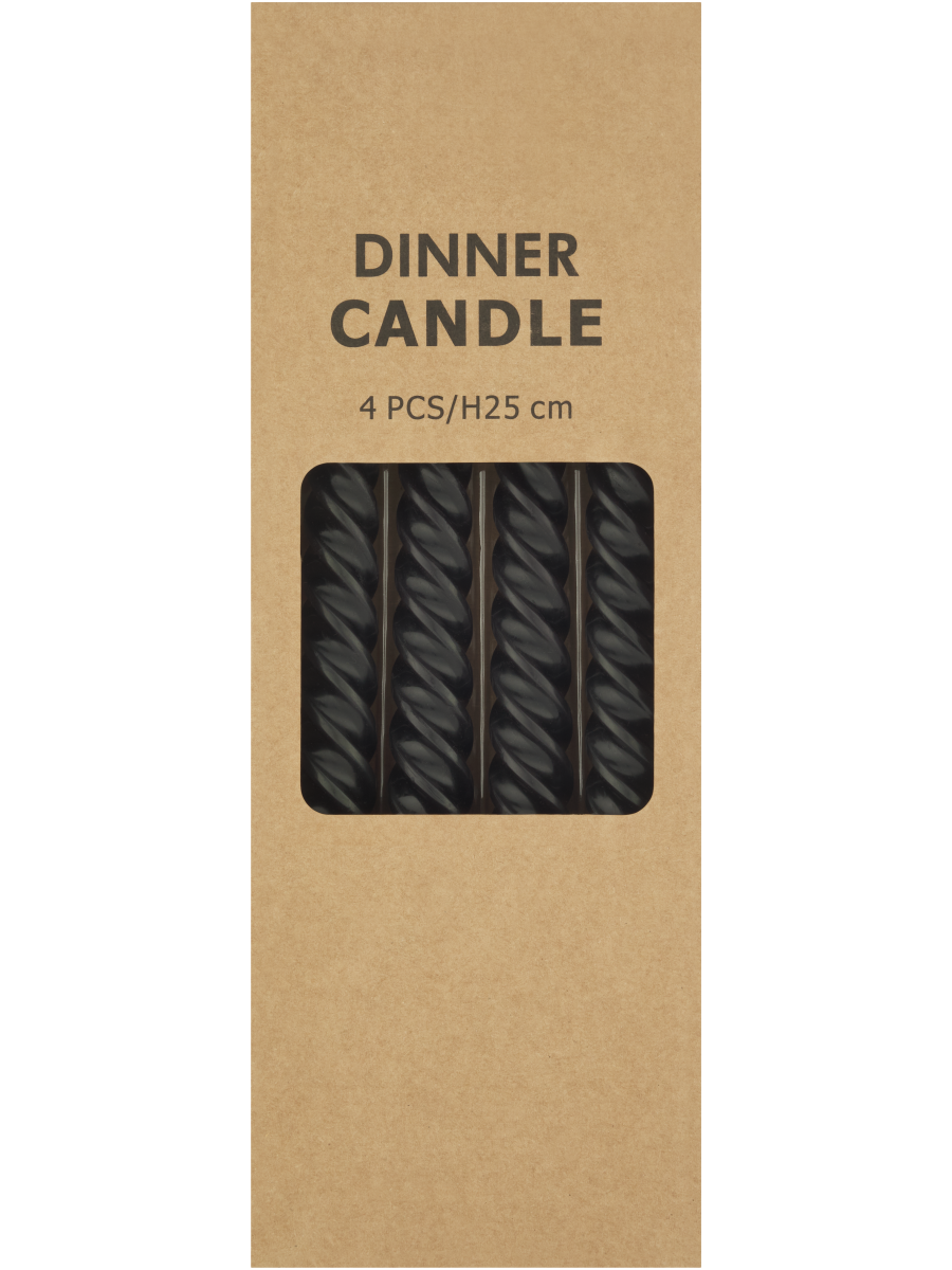 Spiral Dinner Candles (4)