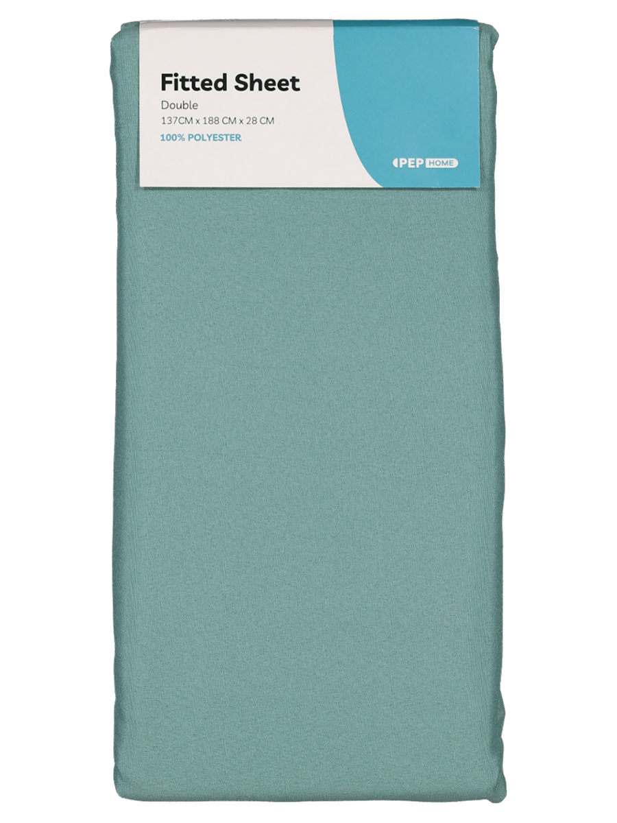 King Bed Green Microfibre Fitted Sheet