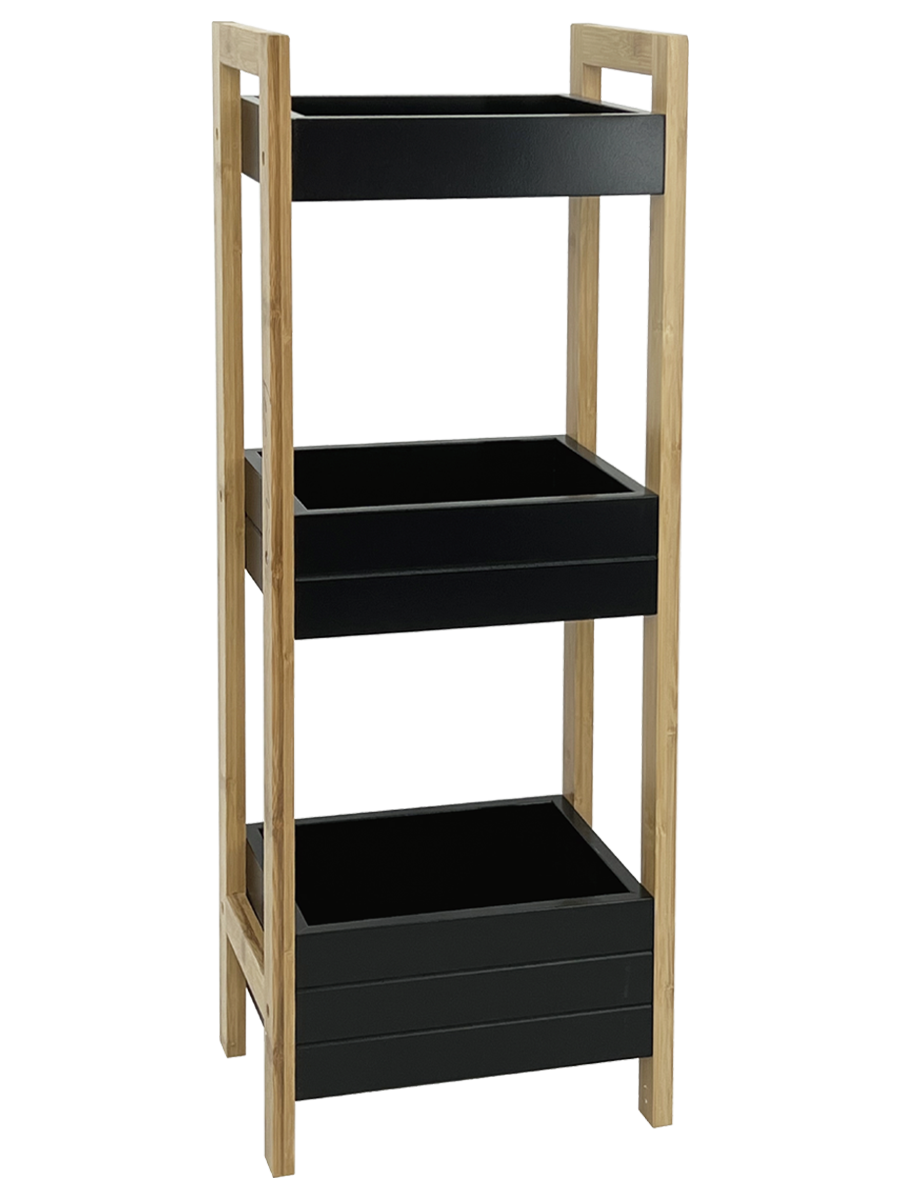 3-Shelf Caddy Black
