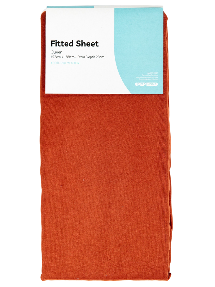 Queen Bed Microfibre Fitted Sheets