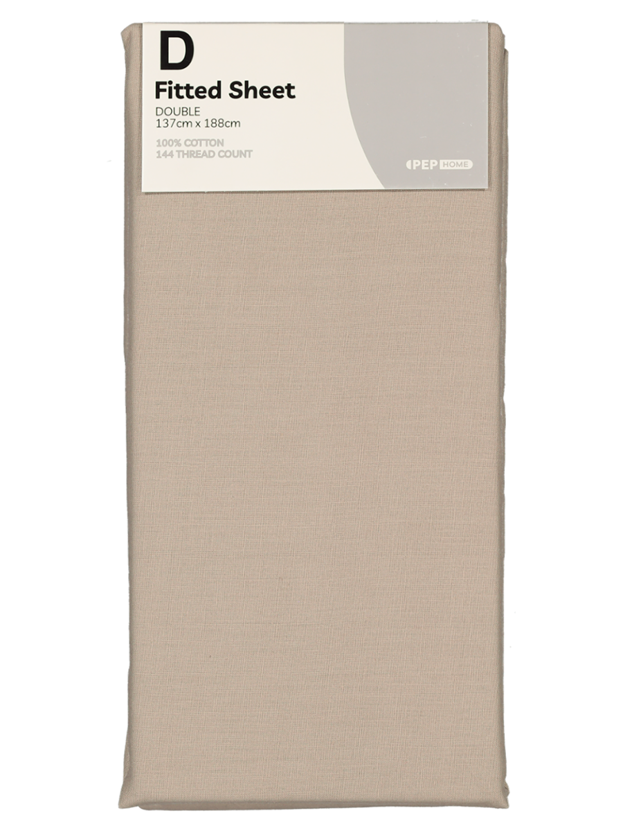 Queen Bed Natural Cotton Fitted Sheet