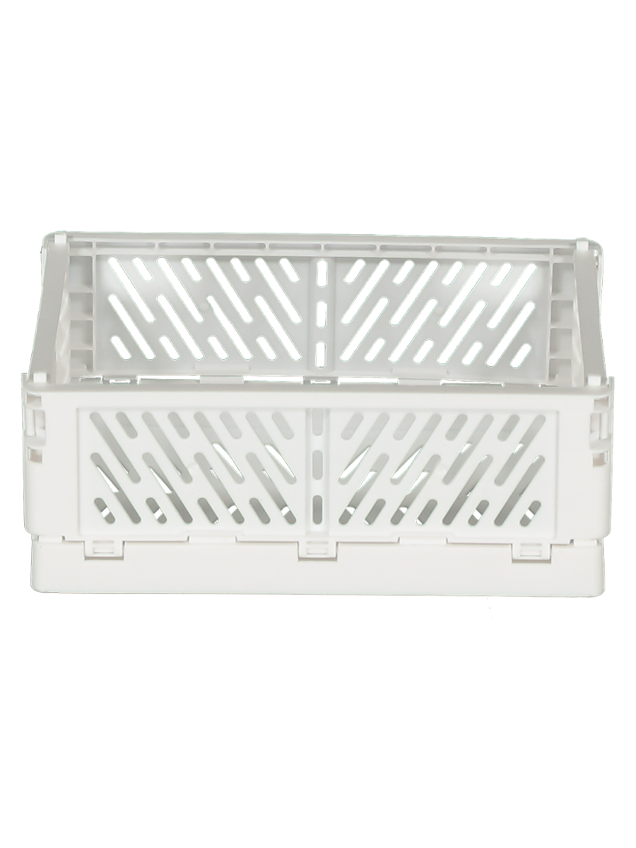 Small Foldable White Crate