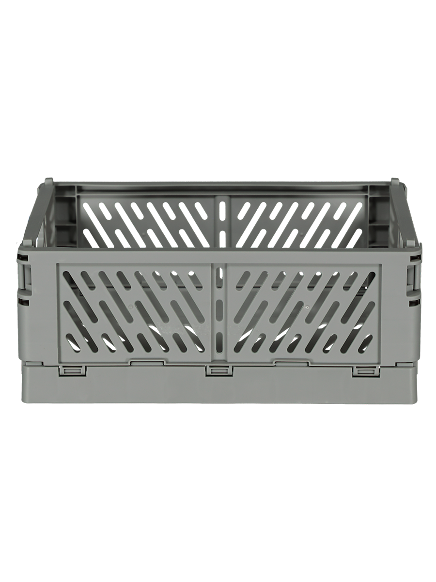 Medium Foldable Grey Crate