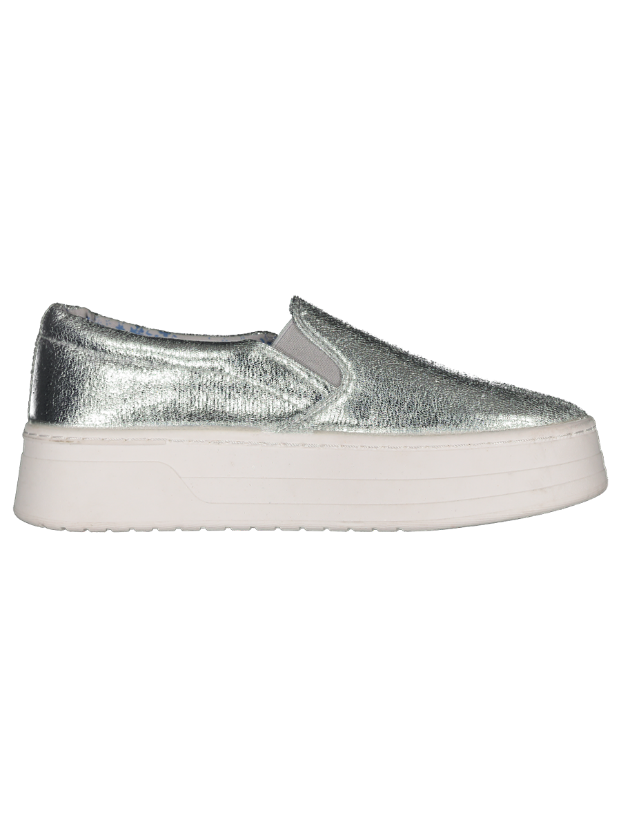 Metallic Slip-On Sneakers