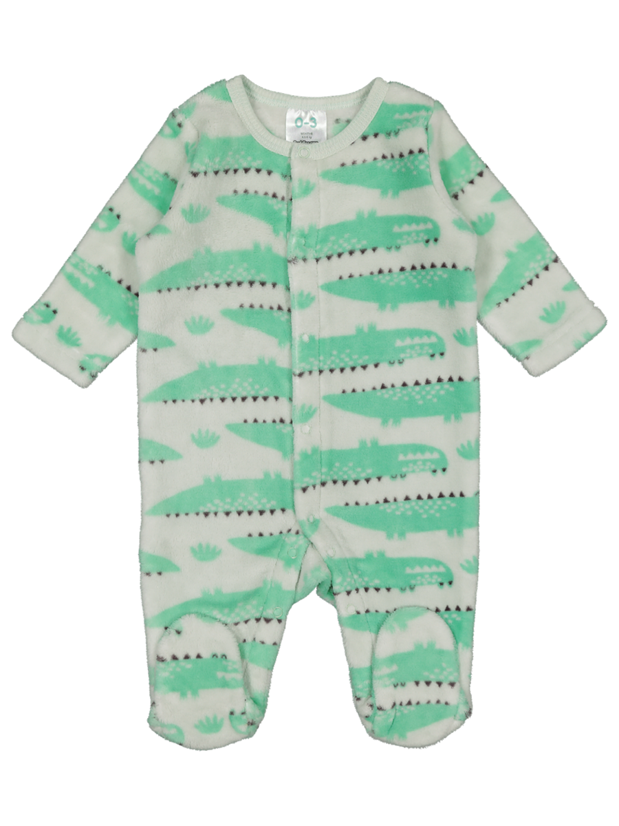 Coral Fleece Babygrow