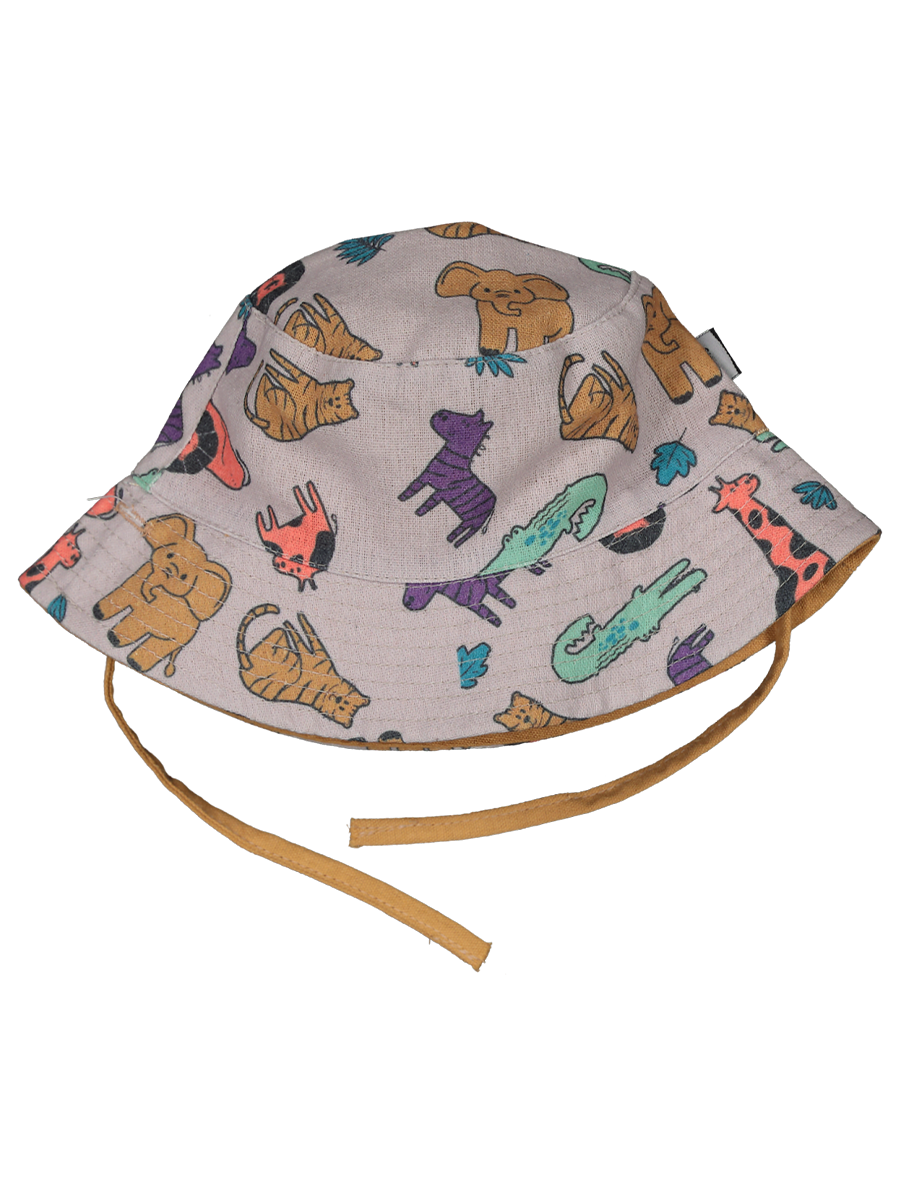 Baby Boys Reversible Bucket Hat Zoo