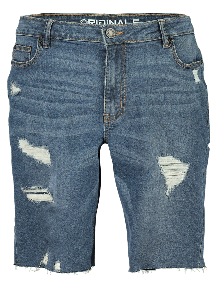 Ripped Denim Shorts
