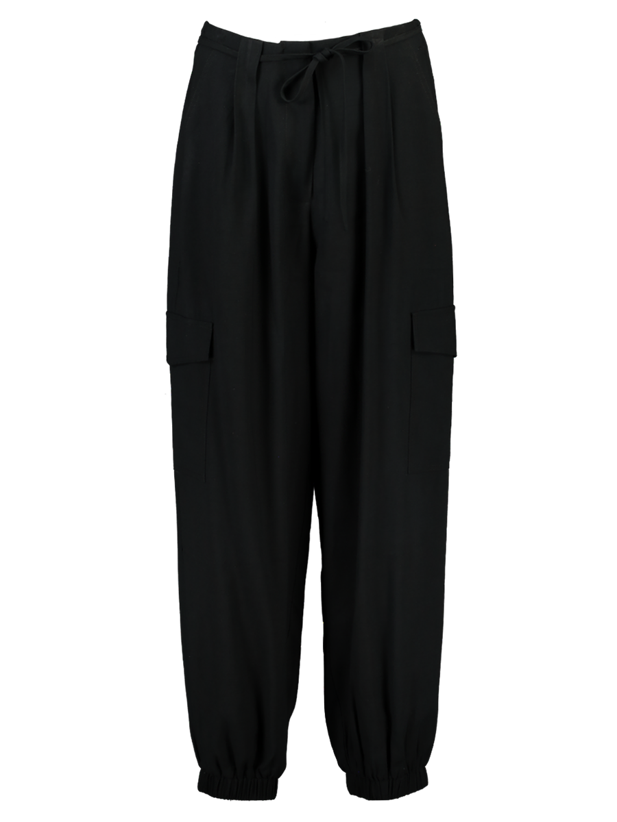 Drawstring Black Pants