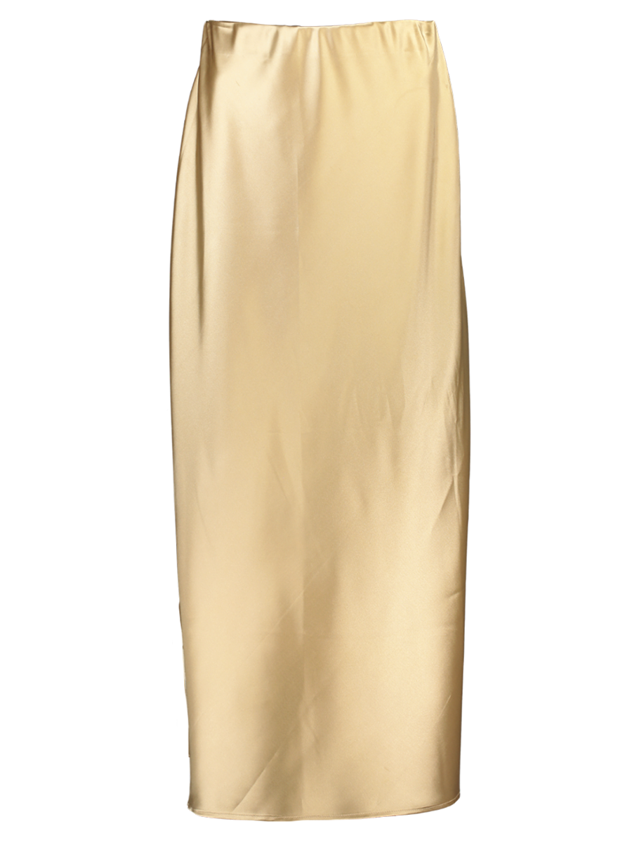Smart Satin Midi Skirt