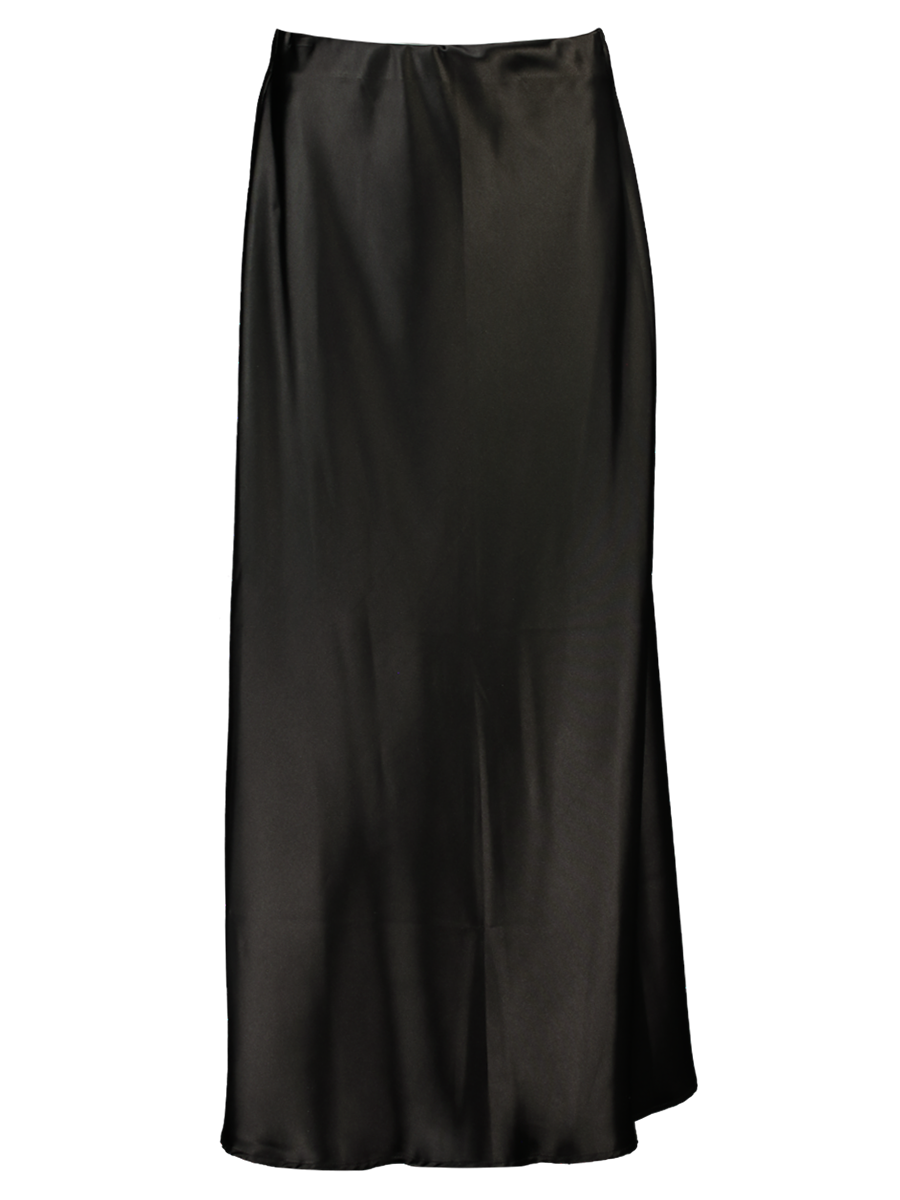 Smart Satin Midi Skirt