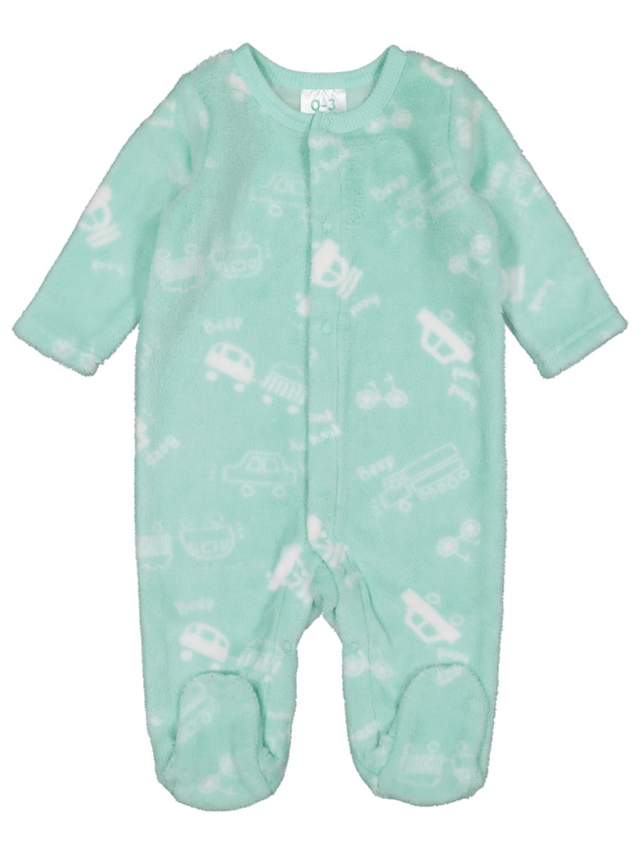 Coral Fleece Babygrow