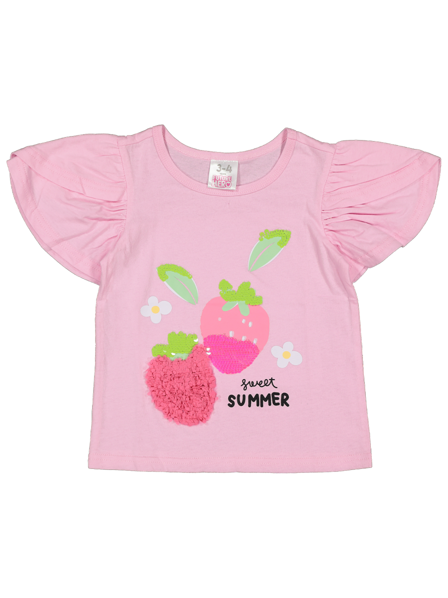 Flare Sleeve Graphic Top