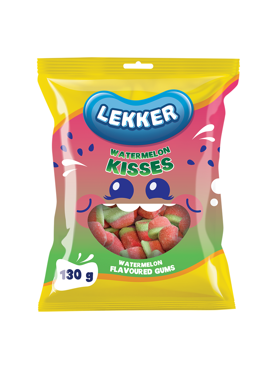 Lekker Watermelon Kisses Sweets 130G