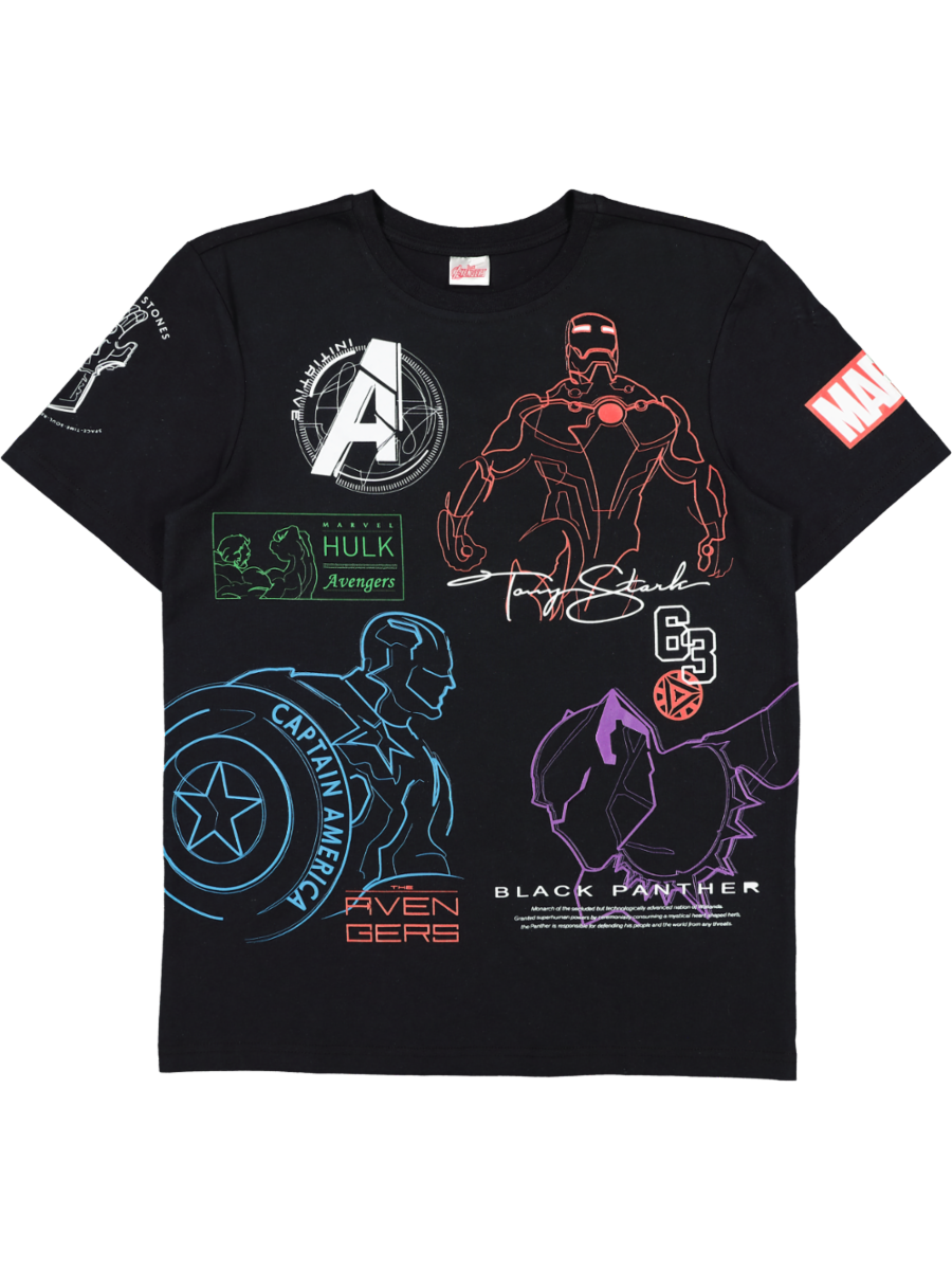Buy Marvel Black T-Shirt Tops PEP