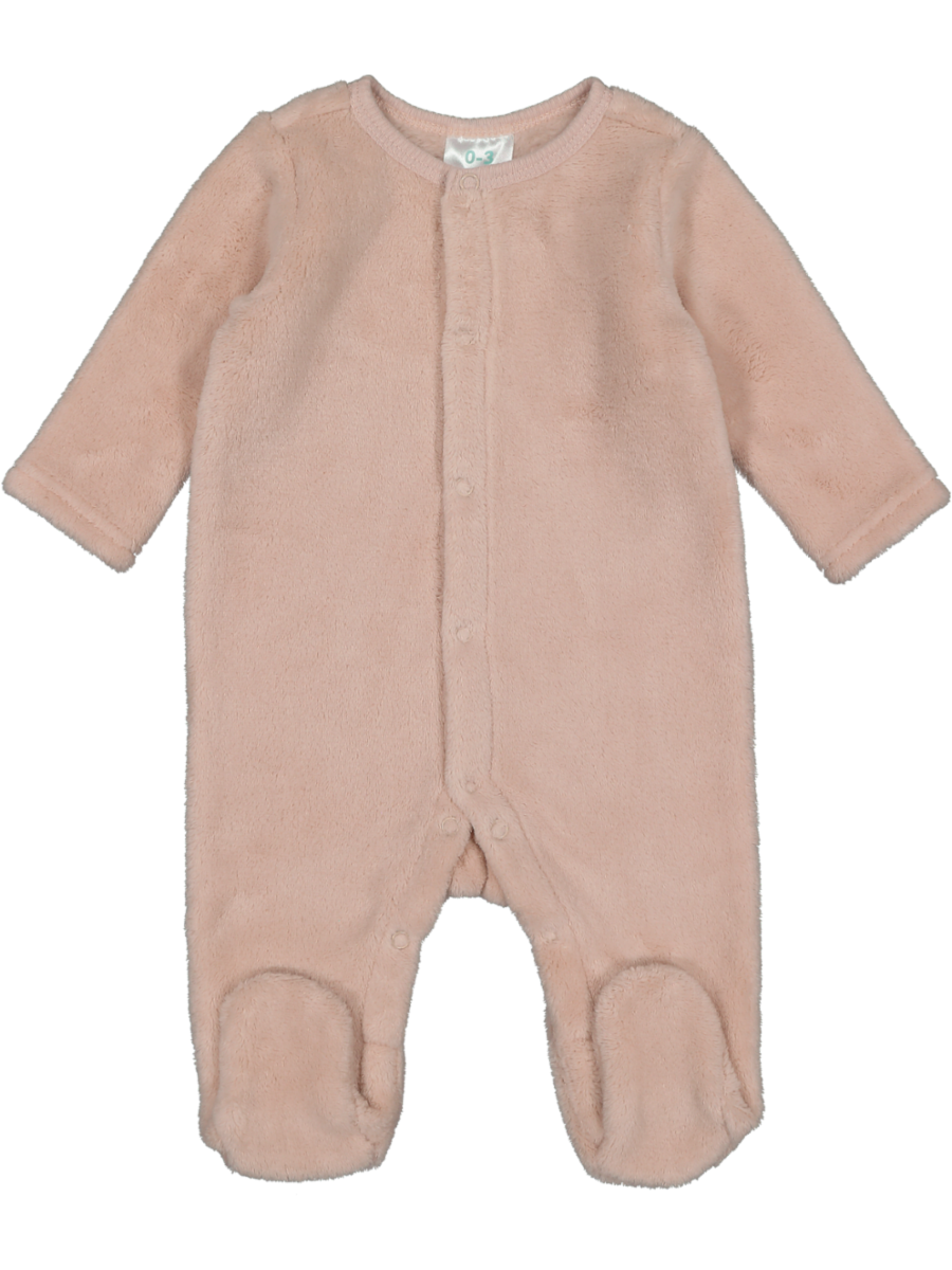 Coral Fleece Babygrow