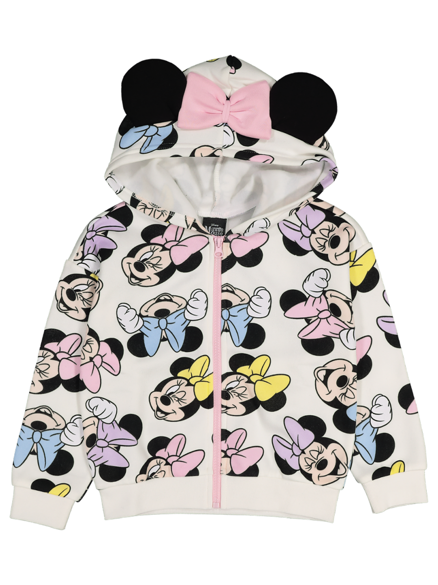 H&m Minnie Mouse Zip Hoodie Velour Minnie Mouse Zip Up Hoodie
