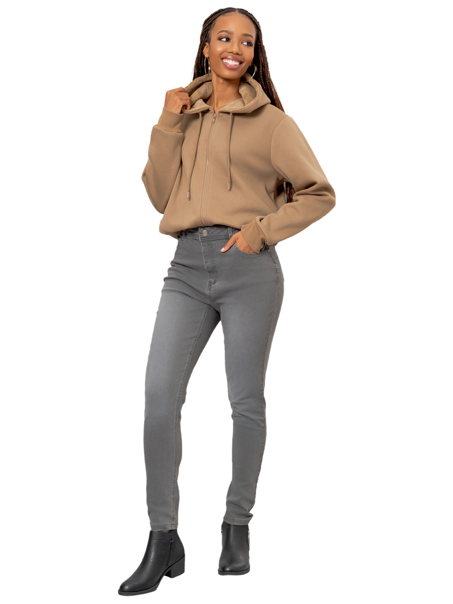 Grey Skinny Denim Jeans