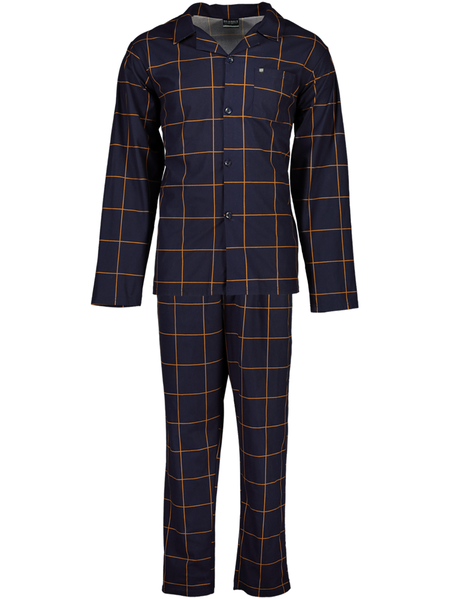 Check Button Down Pyjama Set