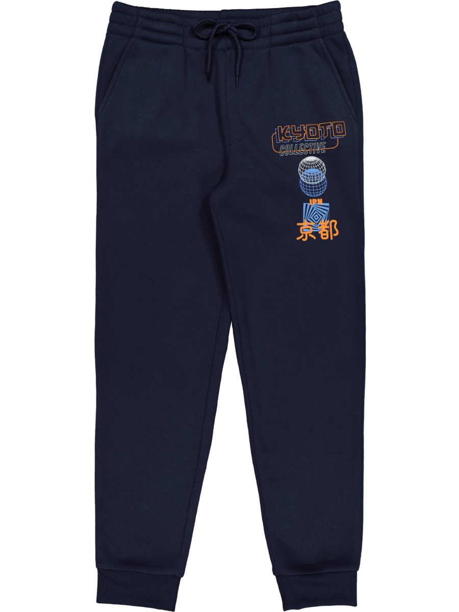 Blue Printed Track Pant