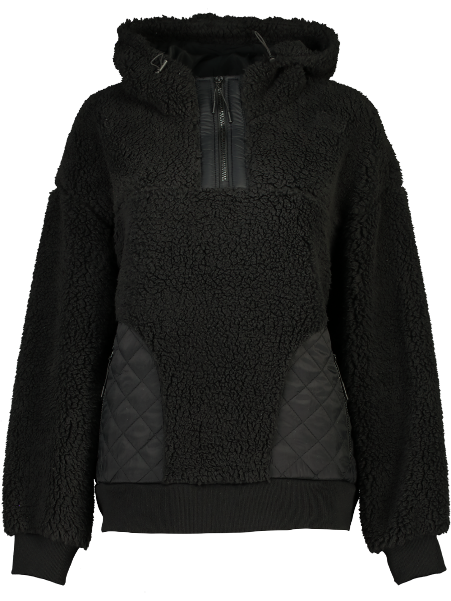 Black Plush Hoodie