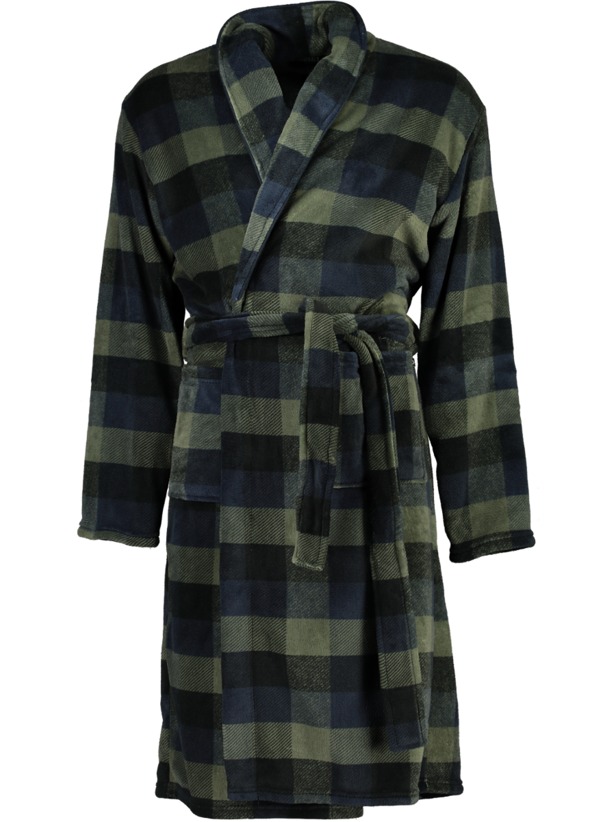 Check Fleece Gown