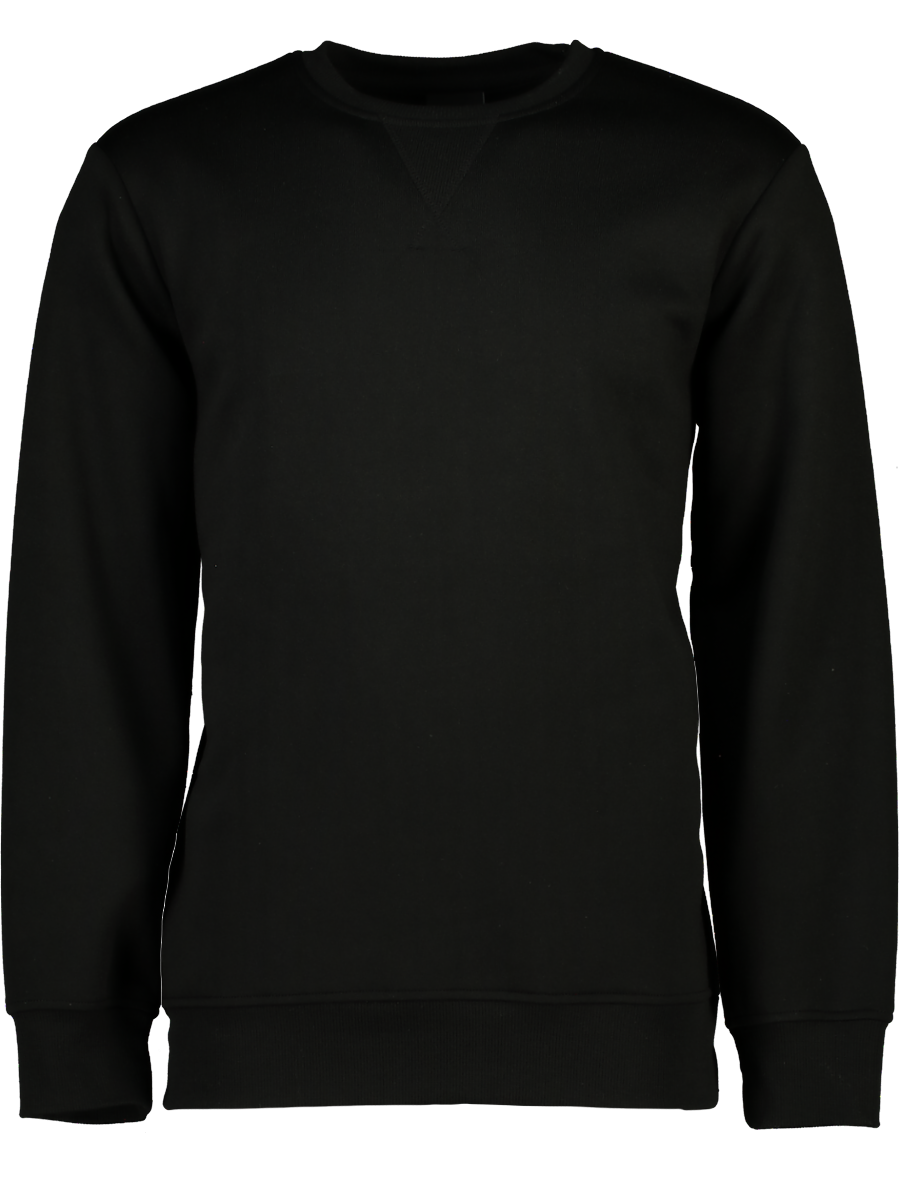 Plain Black Crew Neck Sweater