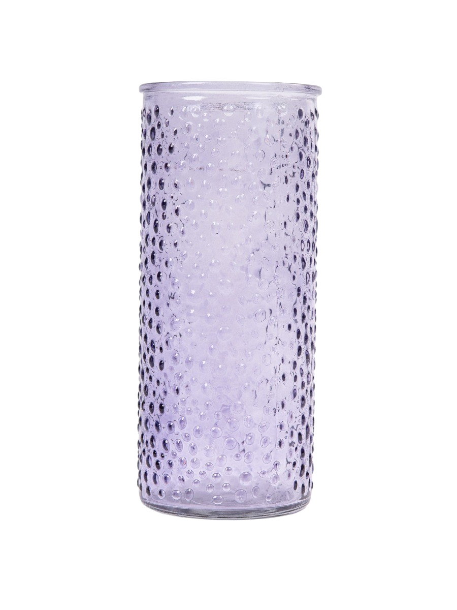 Lavender Bubble Glass Vase