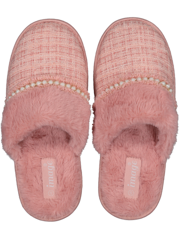 Pink Faux Fur Slipper