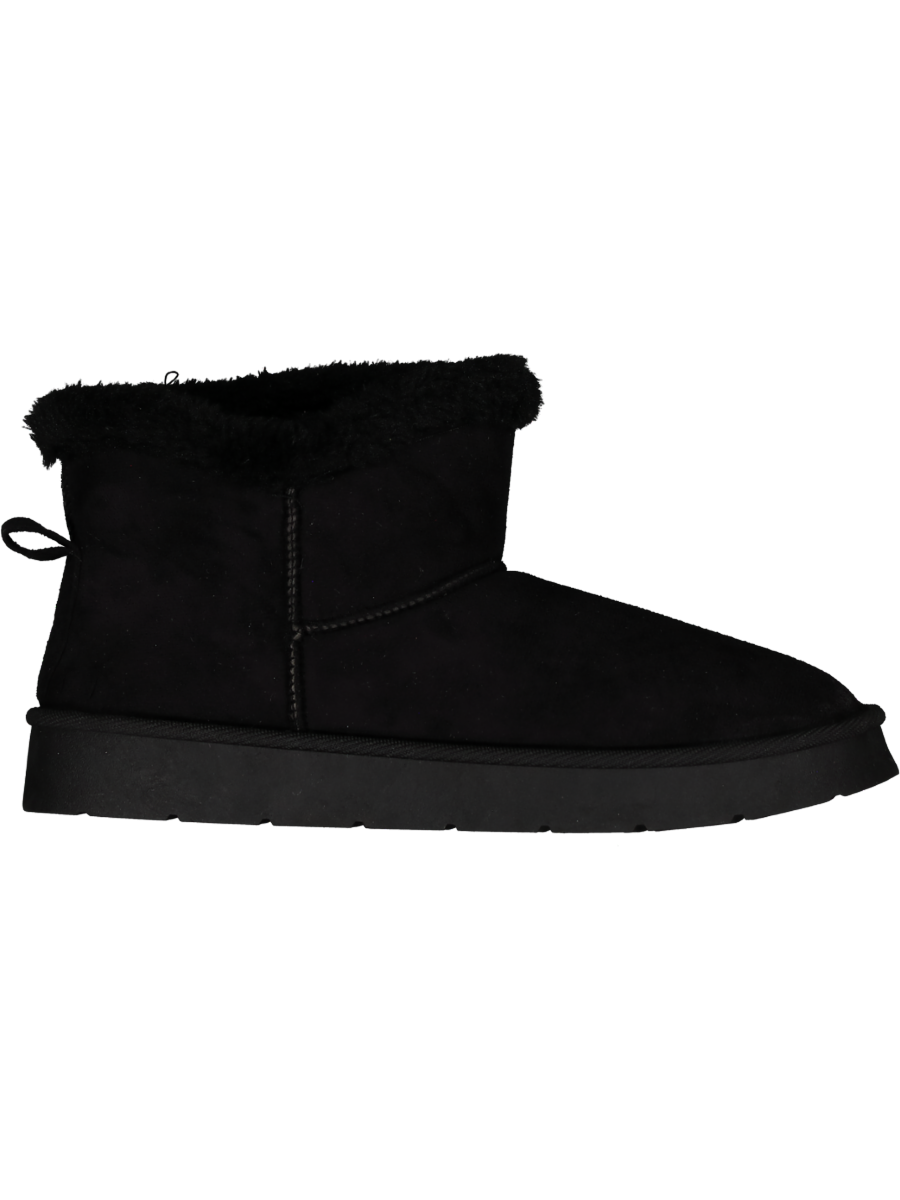 Black Faux Fur Snug Boot