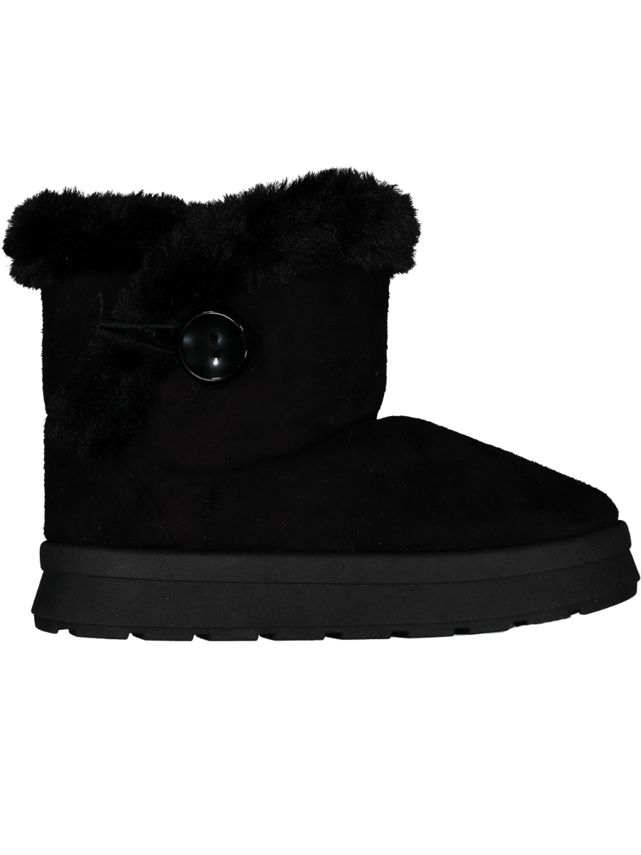 Faux Fur Black Snug Boot