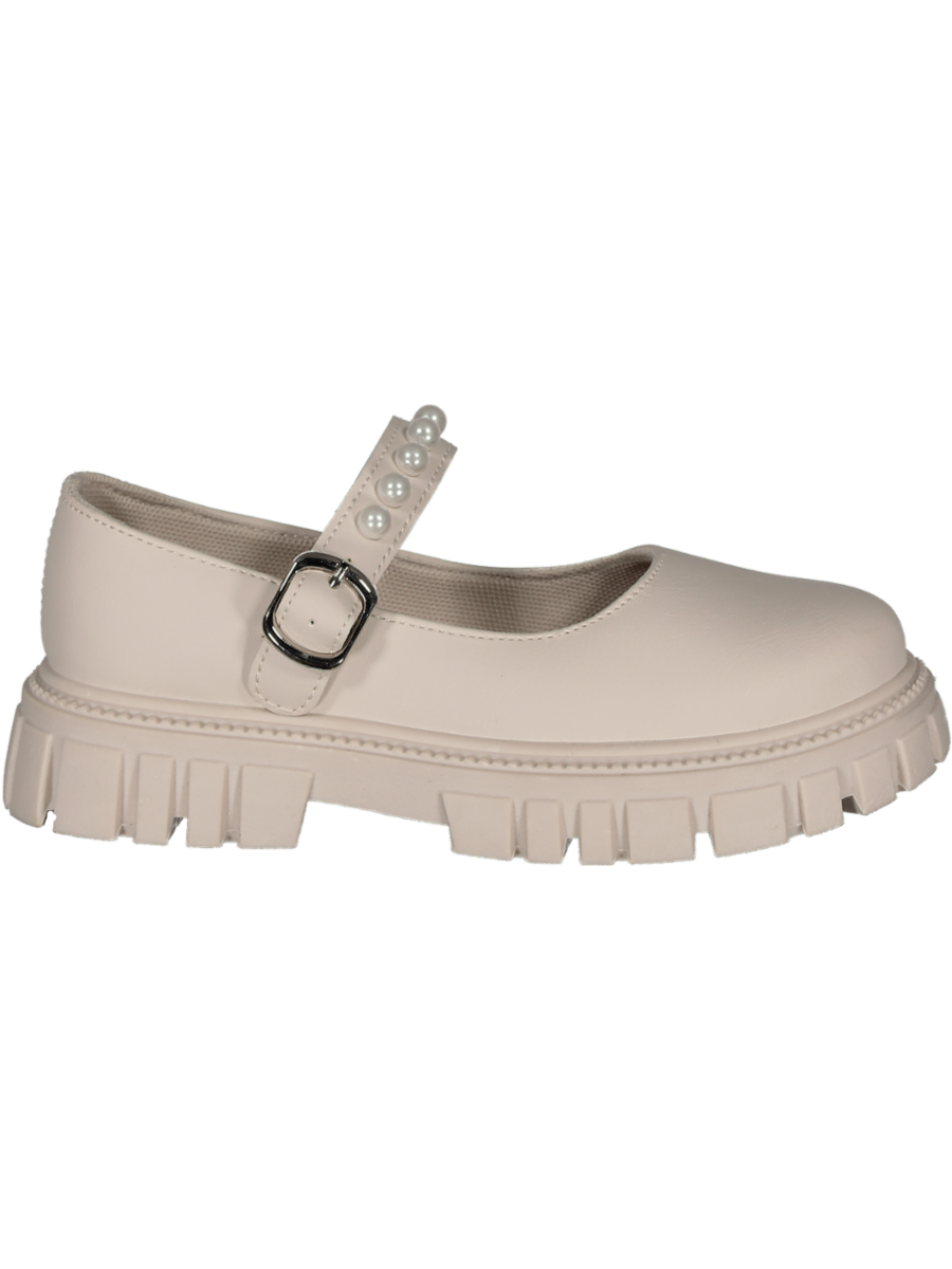 Mary Jane Childrens Pumps Panache Girls Mary Jane Shoe Metalic Silver