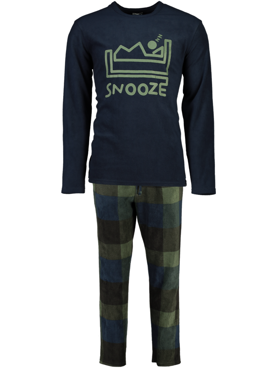 Check Fleece Pyjama Set
