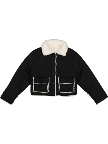 Crop Teddy Jacket