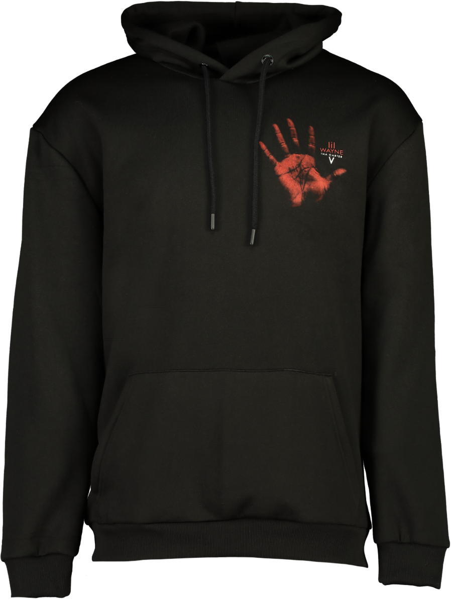Black Graphic Hoodie