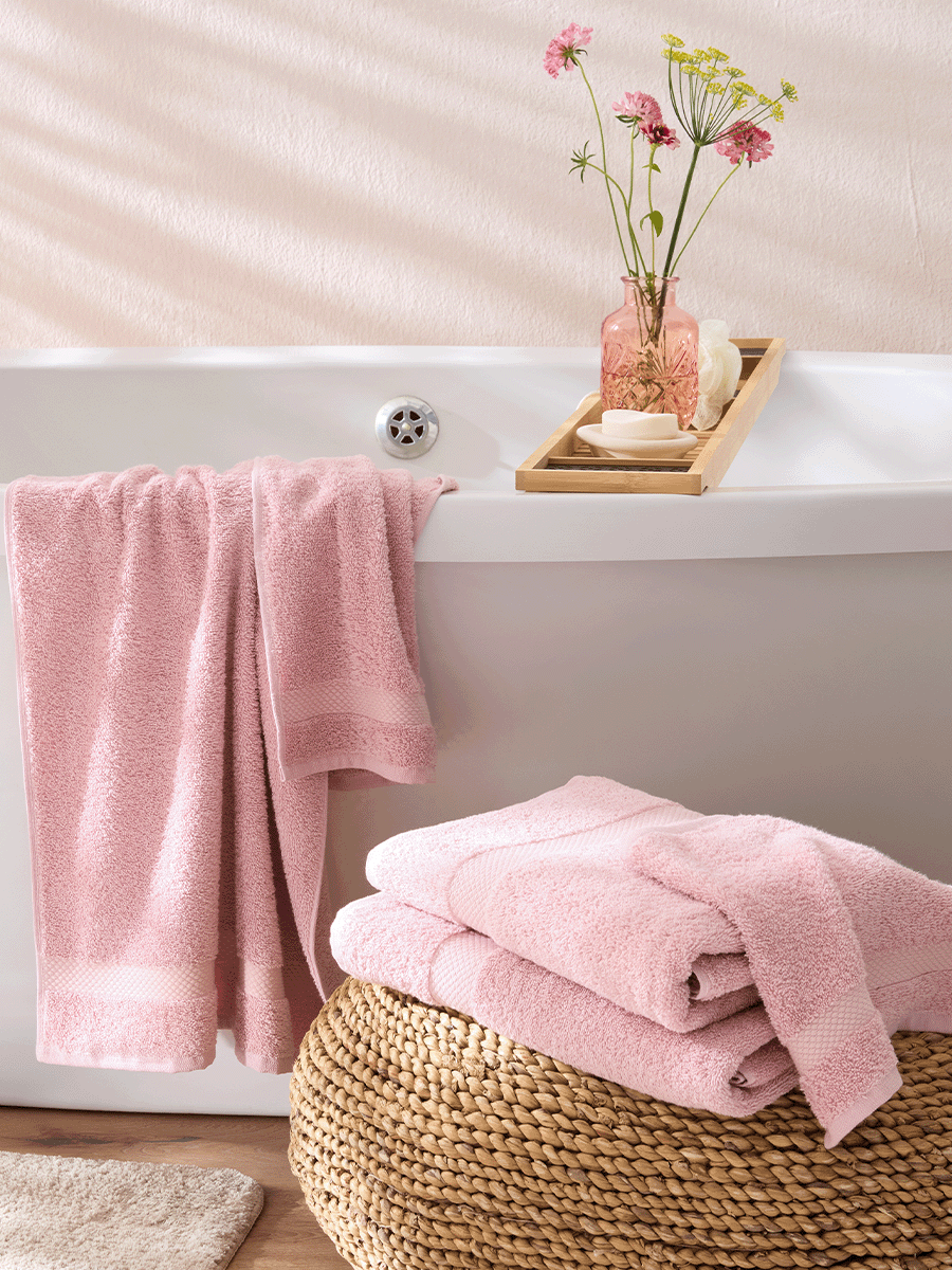 Pink Premium Bath Towel