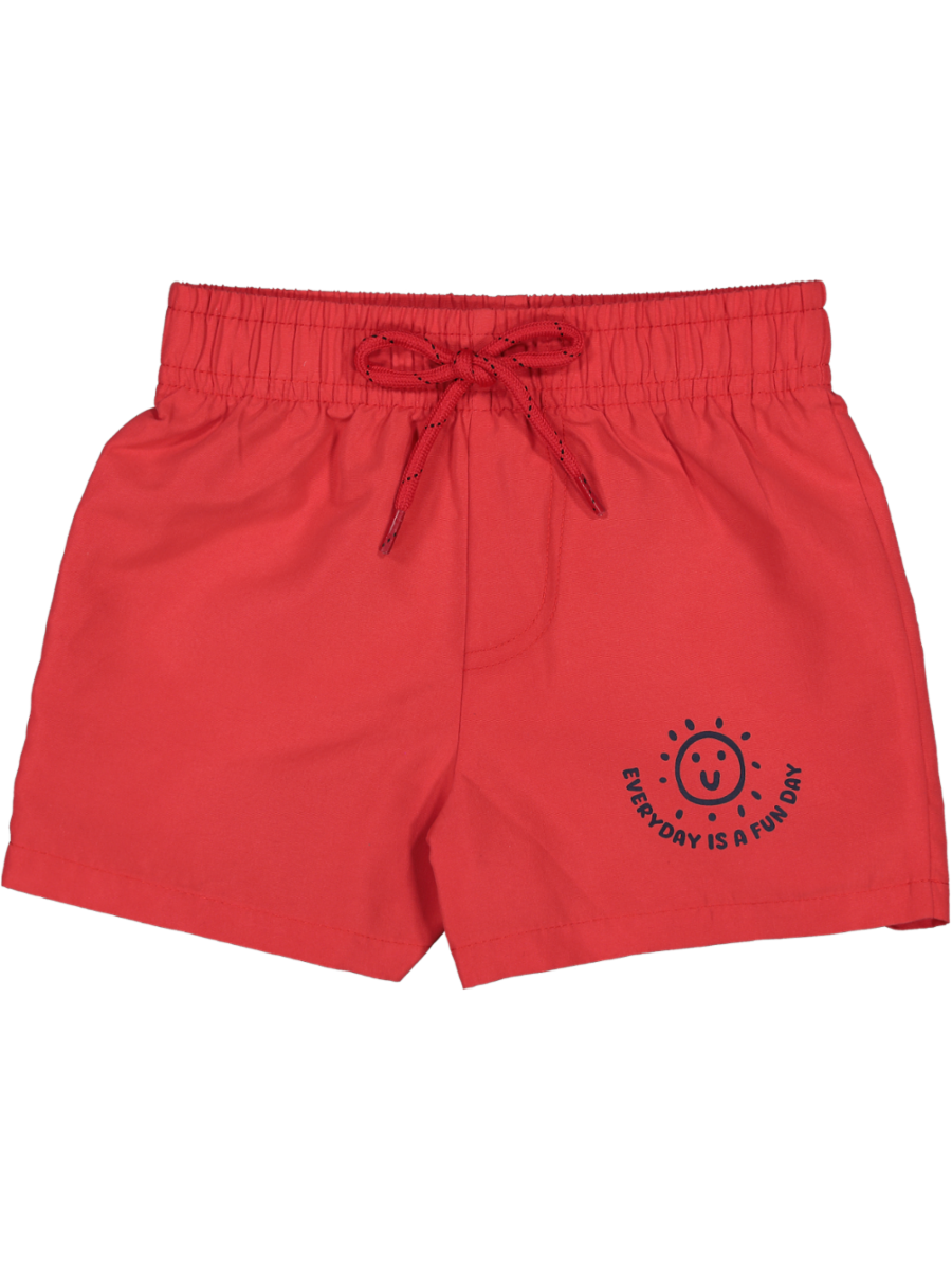 Red Printed Shorts