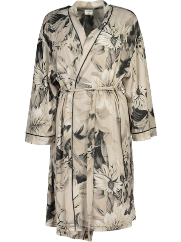 Floral Satin Gown