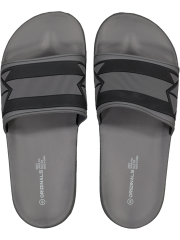 Grey Slider Sandals